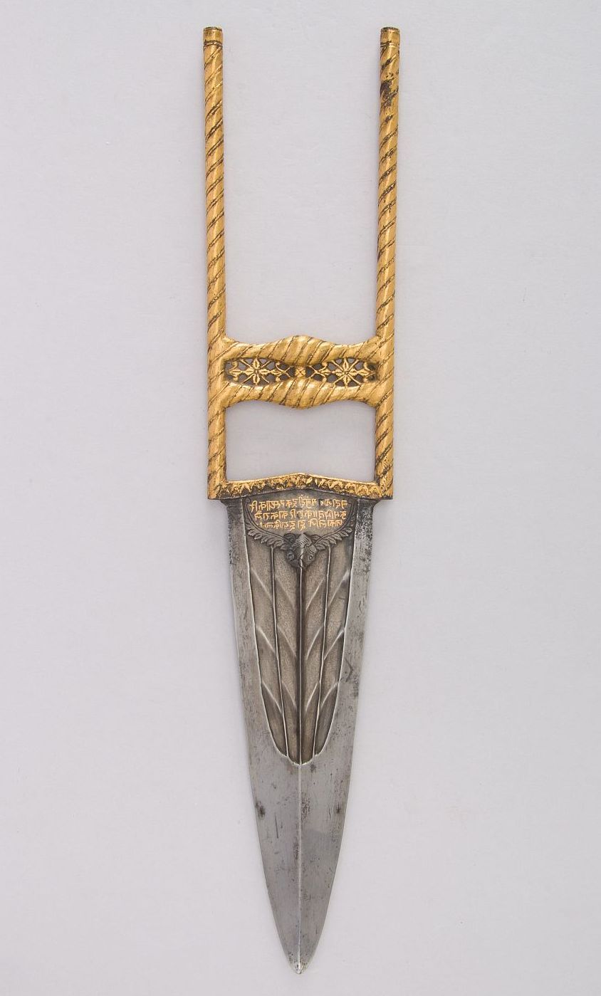 art-of-swords:  Katar DaggerDated: 1852Geography: Bundi, RajasthanCulture: Indian,