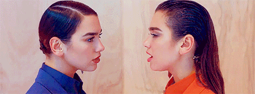 ruinedchildhood:  spongebobsquarepants:  dualipasource:  The two Duas interacting in the IDGAF video  Tide pod aesthetic  I see no difference