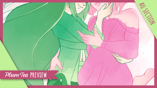ZINE PREVIEWTake a look at some of the art from the zine’s mini AU section! This bright piece 