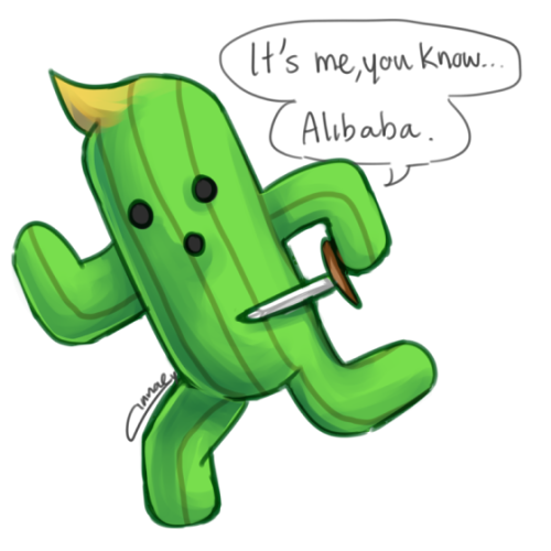 cinnae:  alibaba’s a cactuar now and you can’t tell me otherwise
