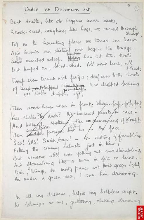 classicpenguin:myimaginarybrooklyn:“Poet Wilfred Owen was born on this day in 1893. This is th