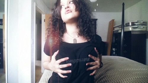 notmysecret:  *~*After work titty pics*~* I don’t know how I managed to get the same expression, but I did.  