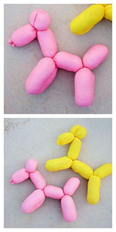 DIY Pop Art Balloon Dog Plush Tutorial from Little Inspiration.I love pop art, and especially the ic