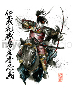samuraiart:  Archer samurai