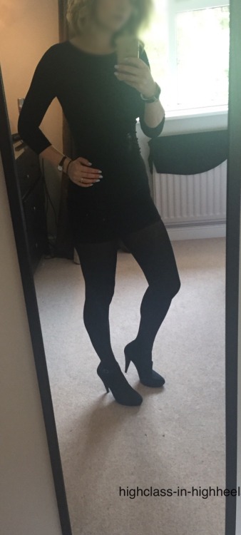 Yesterday&rsquo;s outfit and it was a little black dress, well a long tight black dress