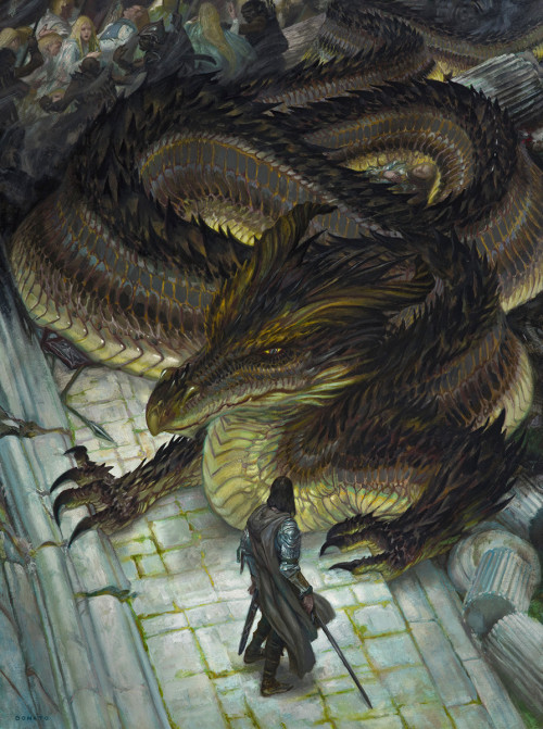 cinemagorgeous:The Sack of Nargothrond by artist Donato Giancola.