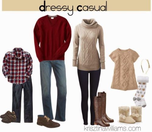 Four Holiday Photo Looks for the Whole Family via Krisztina WilliamsClick to check a cool blog!Sourc