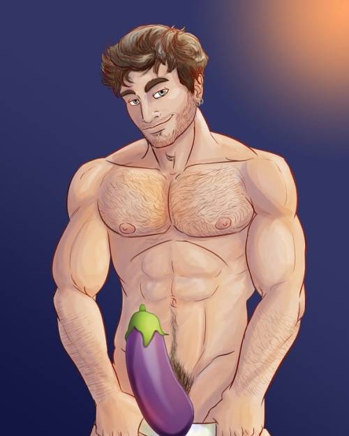 First commission of the year! (censored by the Vegetable Conglomerate ) #artwork #gayart #portrait #