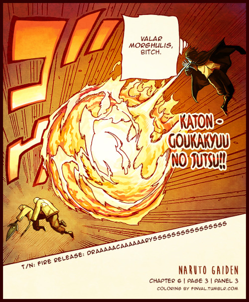 finval:  i think i recently did a coloring of sarada’s sharingans activating but that’s about it lol. here,  have a coloring of one of my favorite panels from gaiden