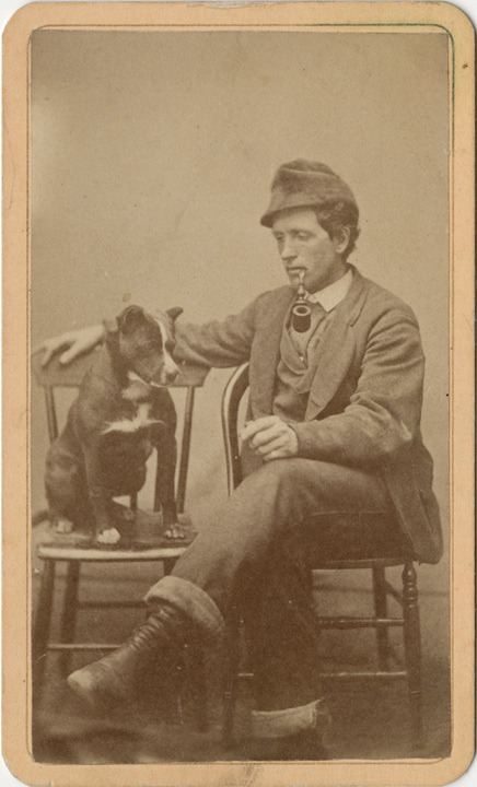 A Man and His Dog - Carte de Visite (door Photo_History - Here but not Happy)