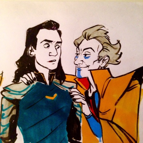 sillyvantas: soooo… are we all ignoring the strange looks that the grandmaster gives to Loki or also