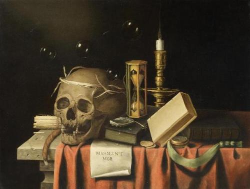 beautiful-belgium:Frans van Everbroeck - Memento Mori (1654)Source
