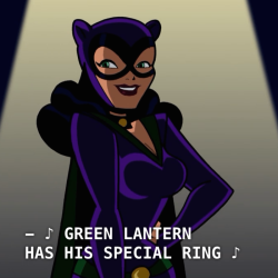 colerothacker:  That episode of Batman: Brave and the Bold where Catwoman, Huntress, and Black Canary sing an entire music number about how all the DC heroes have little peens. 
