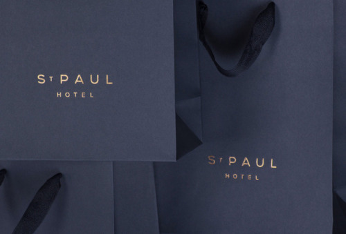 Sophisticated hotel branding by Fivethousand Fingers