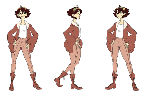 devonell:New simplified turnaround of my pilot character for an upcoming thesis project! Hey everyon