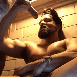 stinkpigs: woof! hot bearded muscle pig can suck my dick anytime. fuck yeah!