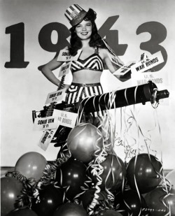 Miss-Flapper:  Dona Drake Ringing In 1943 With A Bang. 