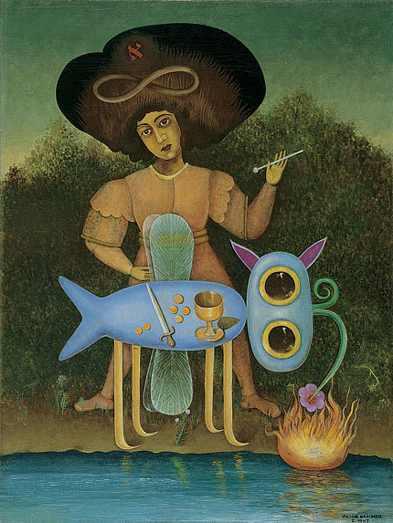 artist-brauner: The Surrealist, 1947, Victor BraunerMedium: oil