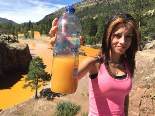 nde-and-proud:  aaron2point0:  nativenews:  the-gasoline-station:  Before/After Assholes Toxic water floods river after EPA disaster at Gold King Mine in Silverton Source: The Durango Herald GIFs: The Gasoline Station  This wasn’t an accident. This
