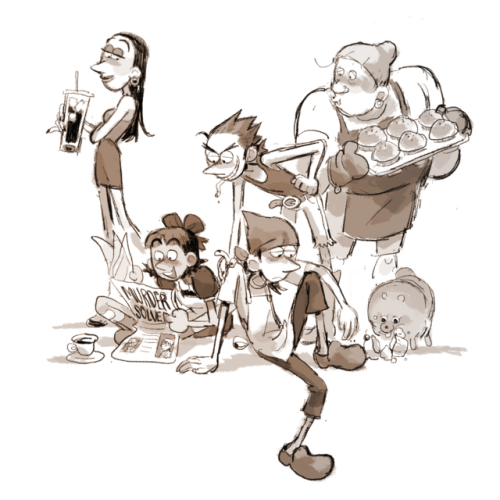 Some imaginary friends, drawn for fun and fun alone!! 