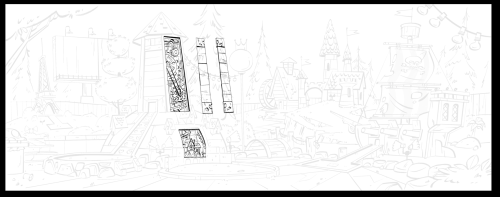 seanjimenezcartoonart: Background Designs for Gravity Falls episode &ldquo;Golf War&rdquo; From bg