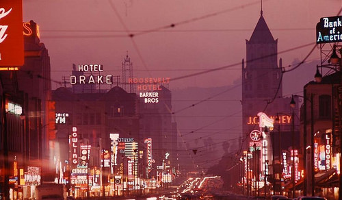 fuckyeahvintage-retro:  Los Angeles, 1950s-70s (via) 