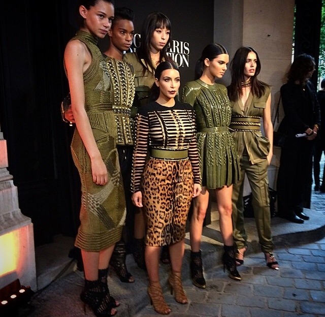 whitegirlsaintshit:  k1mkardashian:  kimkanyekimye:  Kim and the BALMAIN ARMY arrive