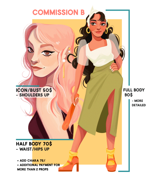 Hello! I’m opening commissions for september!  how to commission? send me an email ♡ - contact