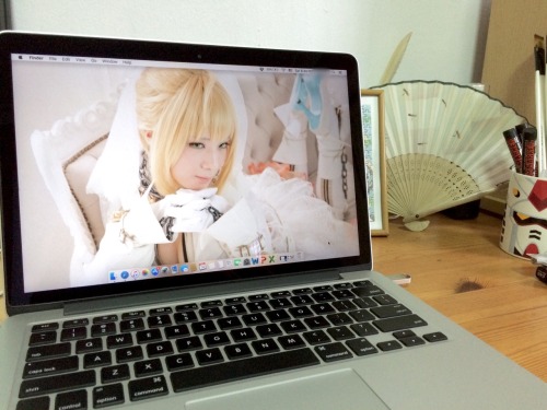 I just got hold of a set of Saber Bride cosplay photos by Usakichi… I’m giddy from how 