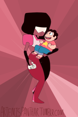 Steven gifting each of the Gems “#1