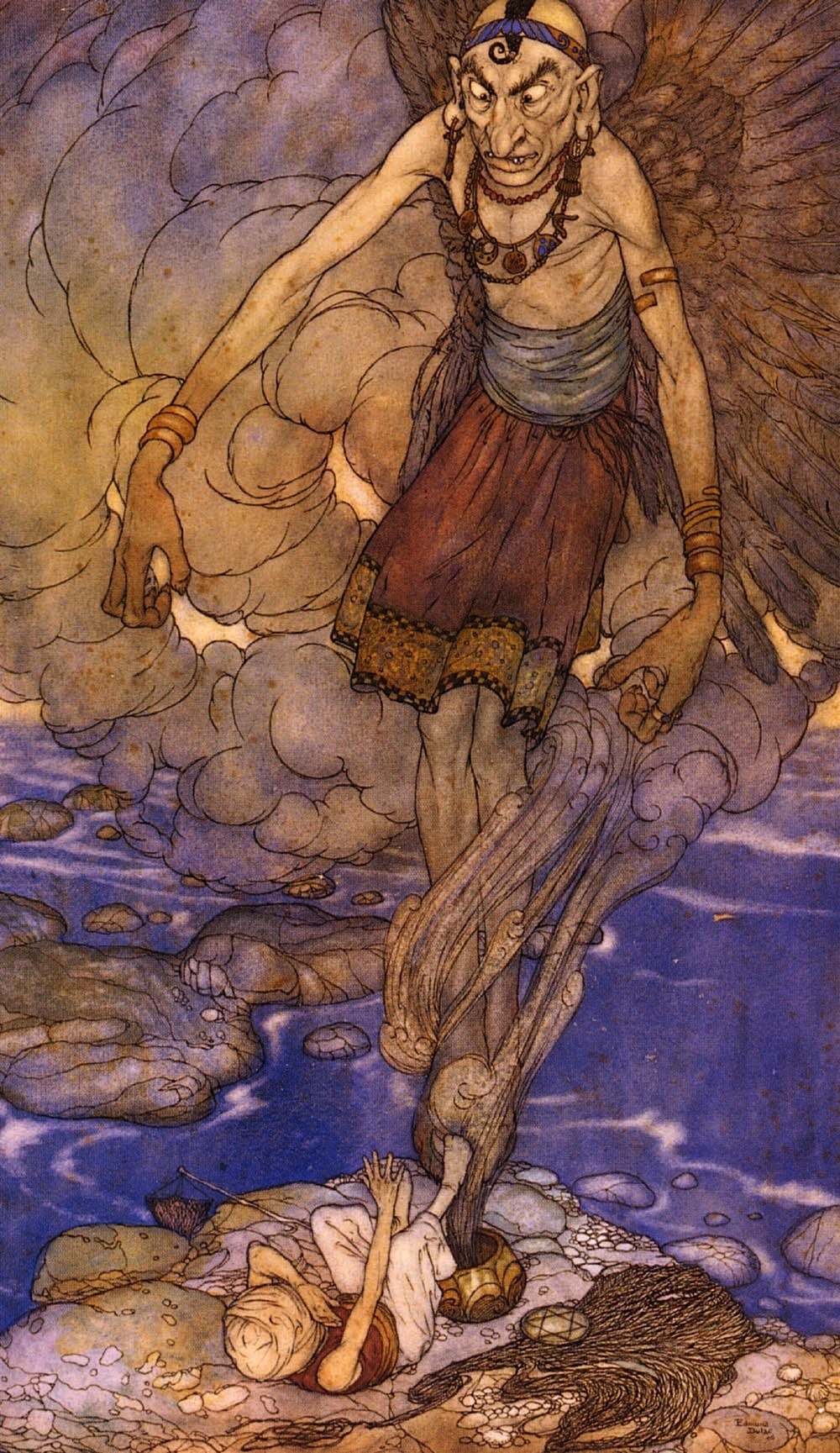 magictransistor:  Edmund Dulac, Stories from The Arabian Nights, 1907.