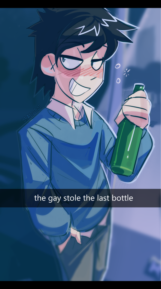 Someone On Reddit Requested Wallace In A Half Ponytail But Then I Continued Drawing And It Escalated