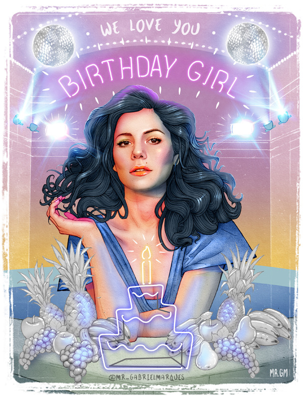mrgabrielmarques:  Happy Birthday Marina Diamandis! &lt;3 ( @planetfroot )Artwork