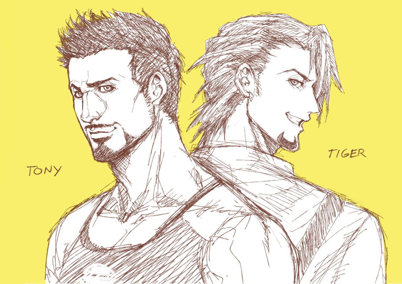 chipu-tan:  My two bearded papa ♥♥♥ Trying Tony in a style I’m a little comfortable