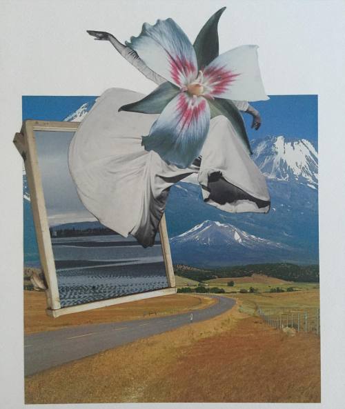 jayriggioart:Where your spirit takes you.~ Handmade collage on 18" x 24" cold press paper.