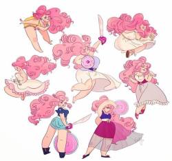 giullyleao:  Hard days and I’m very tyred but here are some gestures of Rose Quartz from SU 💖  