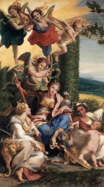Porn photo artmastered:  Correggio, Allegory of Virtues