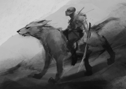 Been practicing values and pulled out the warg rider because of the Hobbit I&rsquo;ve seen yesterday. It&rsquo;s a pretty movie, ok?