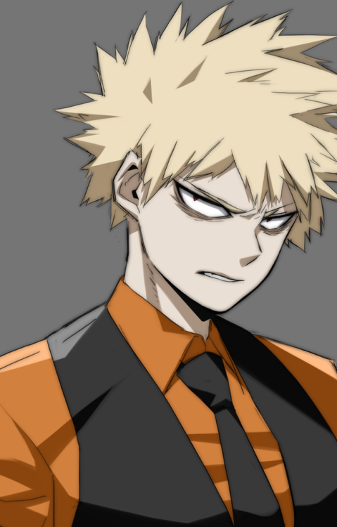 yanderemommabean: sang-chu: 삼종세트 끝 Villain Bakugou? Stealing my heart? It’s more likely than you thi