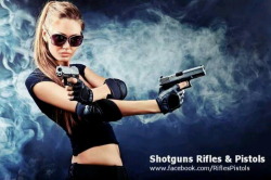 girlandguns:  Girl With Gun  http://girls-andguns.blogspot.com/