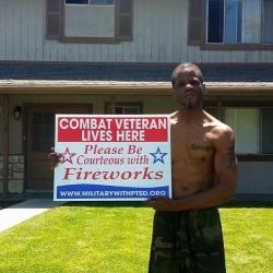 m-d-quill:  sapphiredoves:  king-emare:  Oh shit. I never realized this.  This is a depressing reality every 4th of July.  I know someone who suffers from PTSD, the real illness and not the other one you think of. Fireworks really effects him badly by