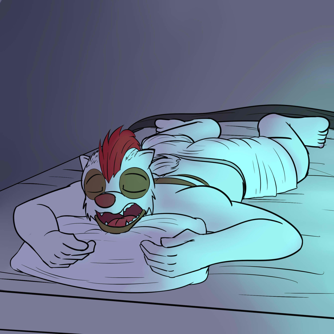 Anthro Vigoroth Sleepin’Looks like this guy is sleepin on the bed the other way