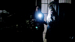 twin-flames:  damon and elena + lights 