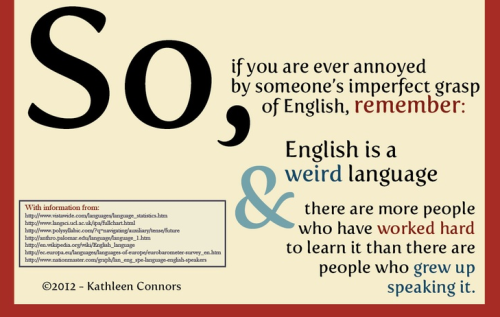 fixyourwritinghabits: rarely-important: truantpony: thisisnotjapan: languageek: The English Language