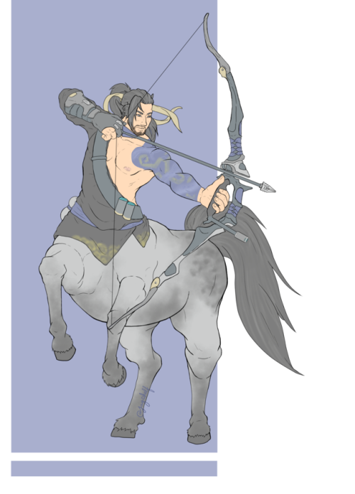 Couldn’t resist drawing some centaur hanzo