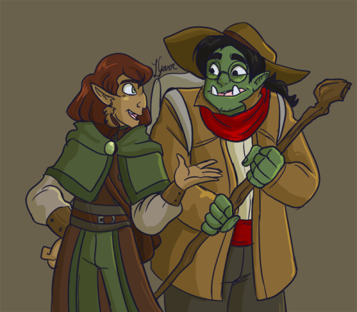 galaxyofgover: A couple of Adventuring buddies!  ½ of the Dungeons and Dragons party I&r