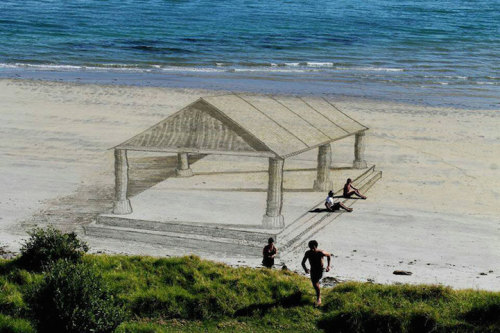 XXX asylum-art:  Amazing 3D Sand Drawings Give photo