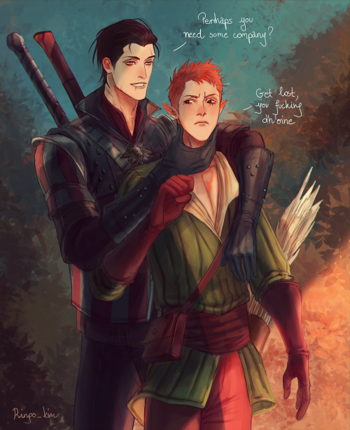 ringo-smile:Here’s tianshan x witcher au cause why the heck not :D 