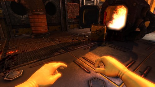 ariyous-dusk-mod:  the-goddamn-doomguy:  notdracon:  viscera cleanup detail, the only game that lets you clean up the aftermath of a sci-fi fps if you can get the damn bucket into the incinerator that is  Somebody actually made a game on what being a