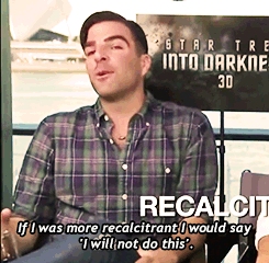  Zachary Quinto explained his totally normal interview vocab 